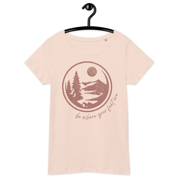 Be Where Your Feet Are | Organic Slim Fit T-Shirt - Image 2