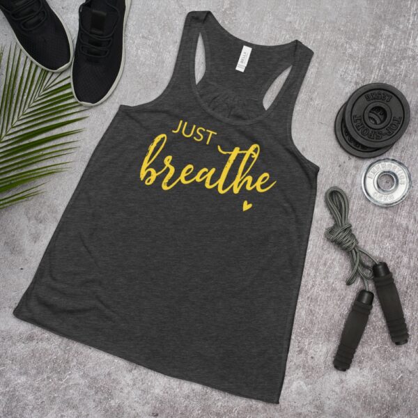 Just Breathe | Racerback Tank Top - Image 2