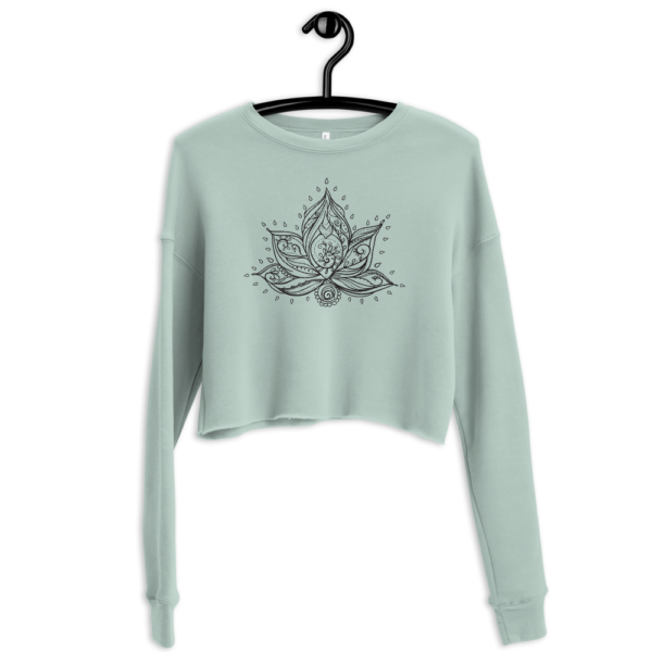 Lotus Flower | Cropped Sweatshirt - Image 3