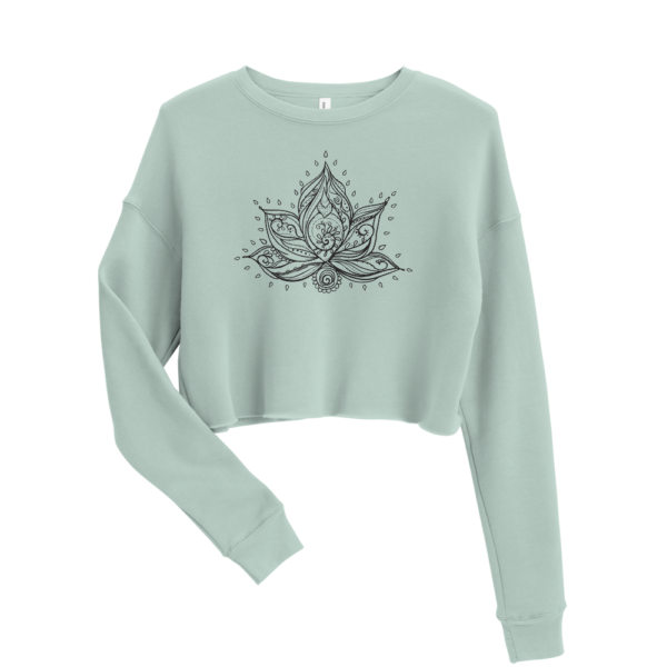 Lotus Flower | Cropped Sweatshirt - Image 4