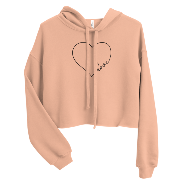 Love Heart | Cropped Hoodie - Image 3