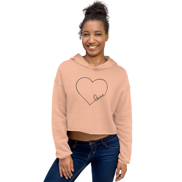 Love Heart | Cropped Hoodie