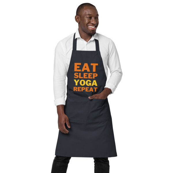 Eat Sleep Yoga Repeat | Unisex Organic Cotton Apron