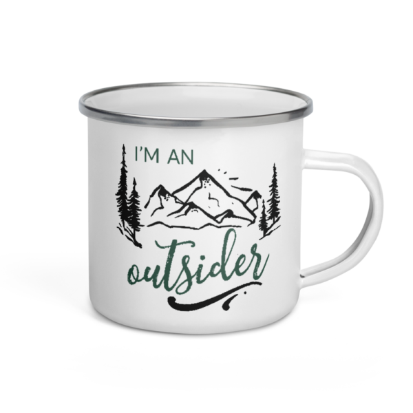 I'm an Outsider | Enamel Mug