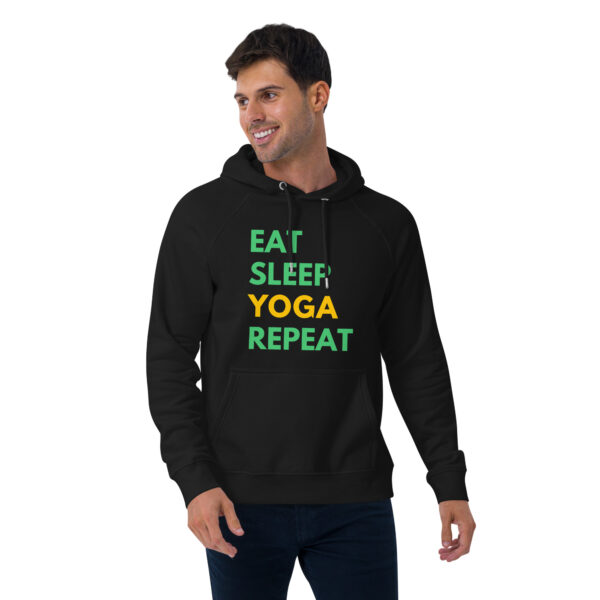 Eat Sleep Yoga Repeat | Eco Raglan Hoodie