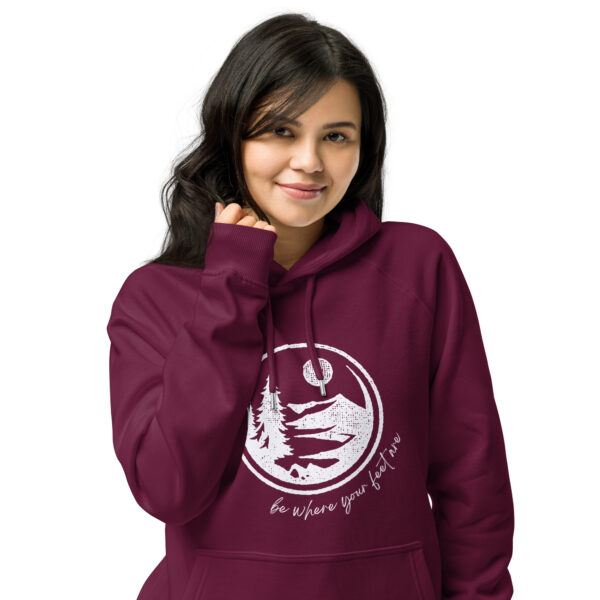 Be Where Your Feet Are | Eco Raglan Hoodie