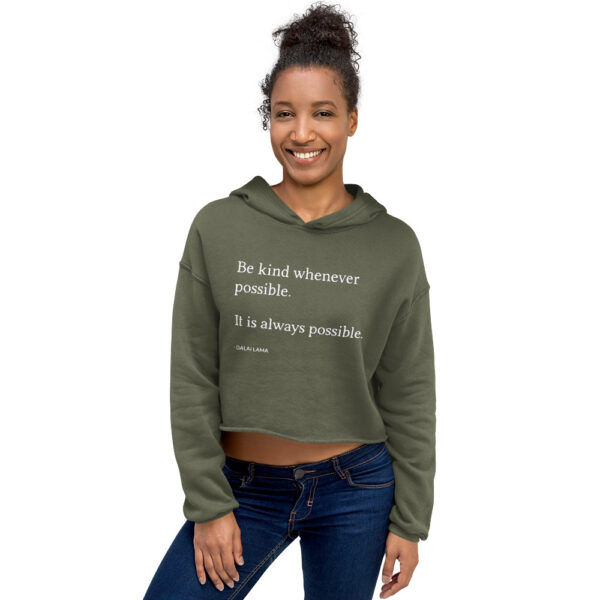 Be Kind Whenever Possible | Cropped Hoodie