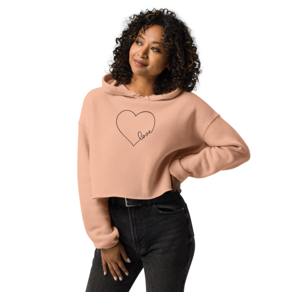 Love Heart | Cropped Hoodie - Image 2