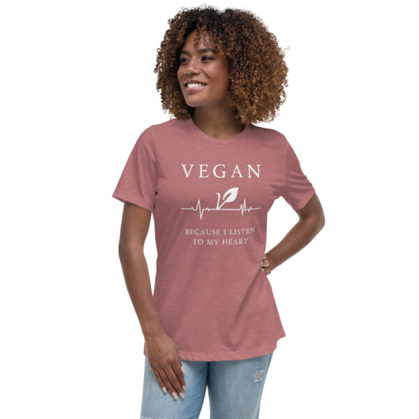 Vegan, Because I Listen to my Heart | Relaxed T-Shirt