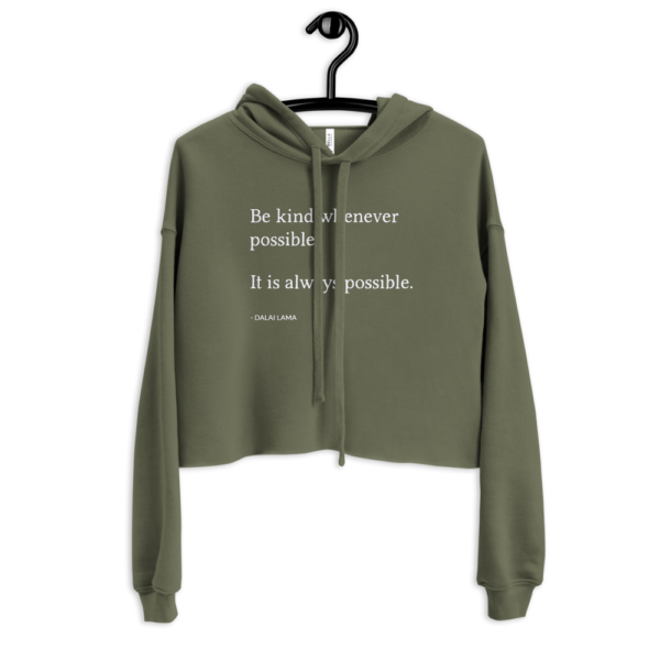 Be Kind Whenever Possible | Cropped Hoodie - Image 4