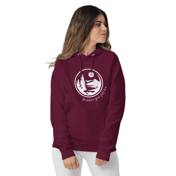 Be Where Your Feet Are | Eco Raglan Hoodie - Image 2